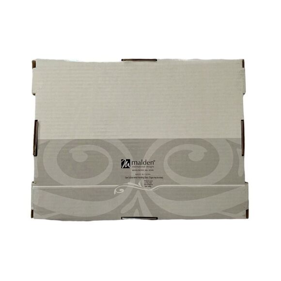 Malden International Designs Ceramic Engagement 4x6 Photo Frame Cream & Silver - Picture 2 of 4